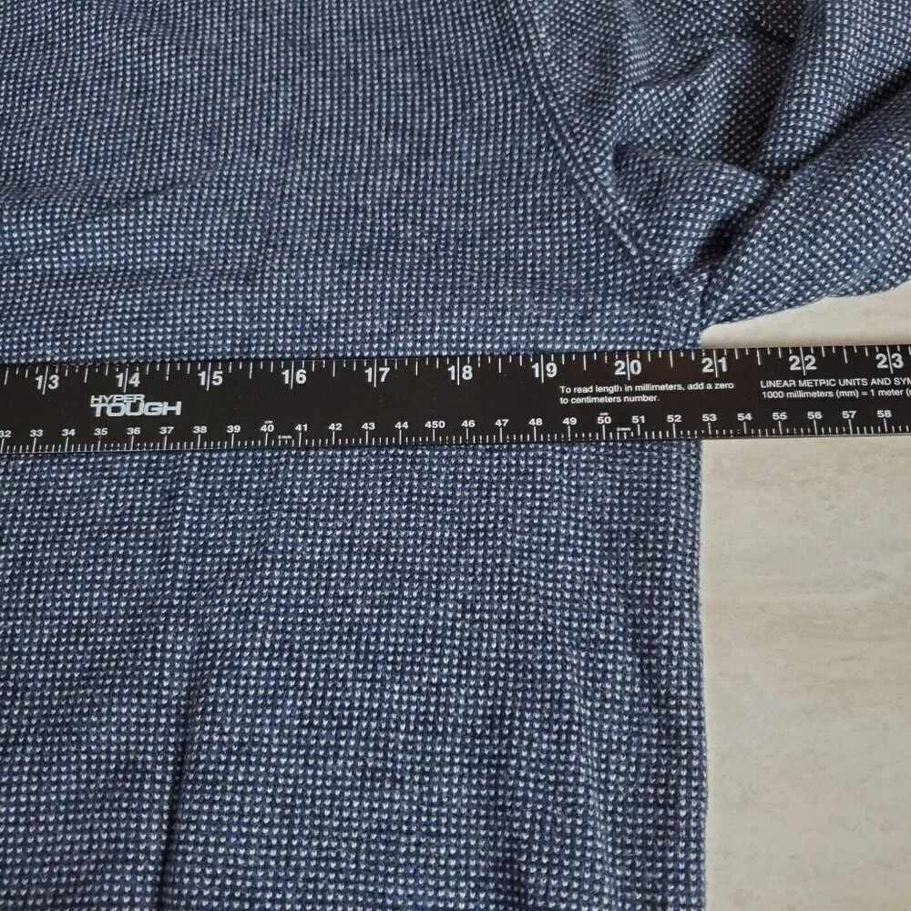 Banana Republic Sweater Mens Large Blue Cotton Silk Preppy‎ Blend Knit Classic